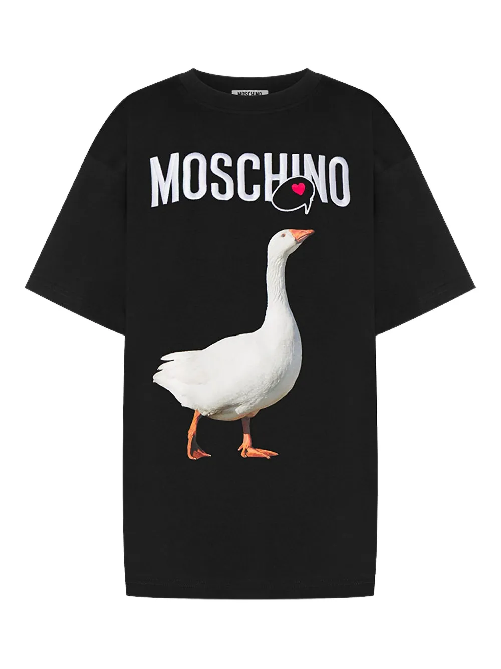 Moschino T-shirt met grafische print Zwart