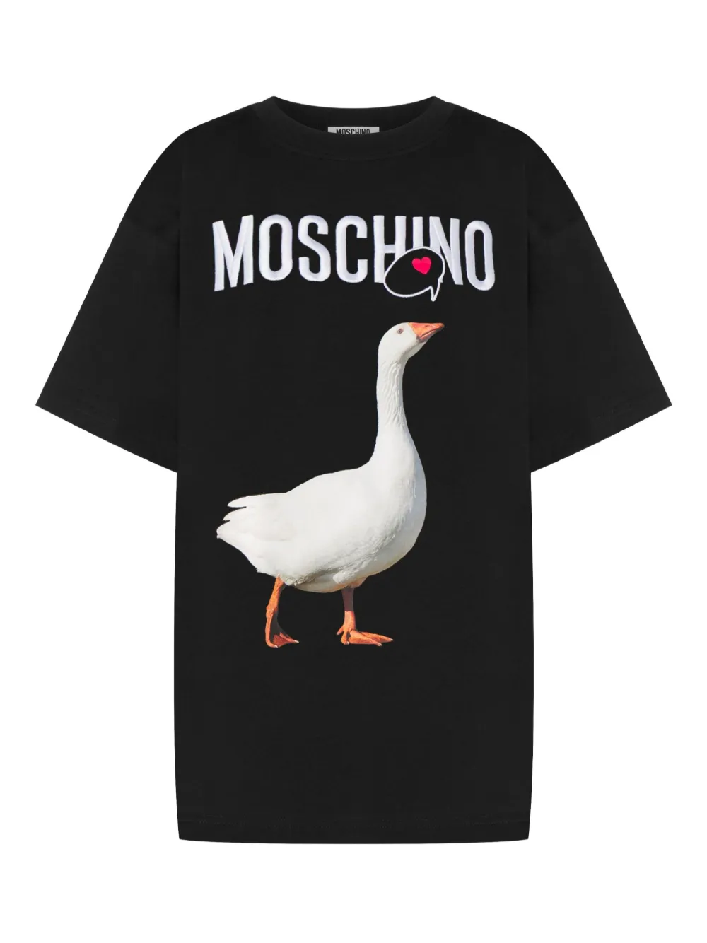 Moschino T-shirt met grafische print Zwart