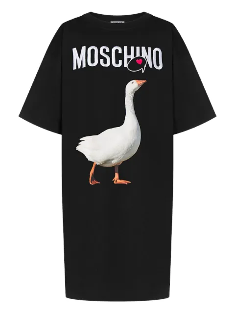 Moschino goose-print T-shirt dress