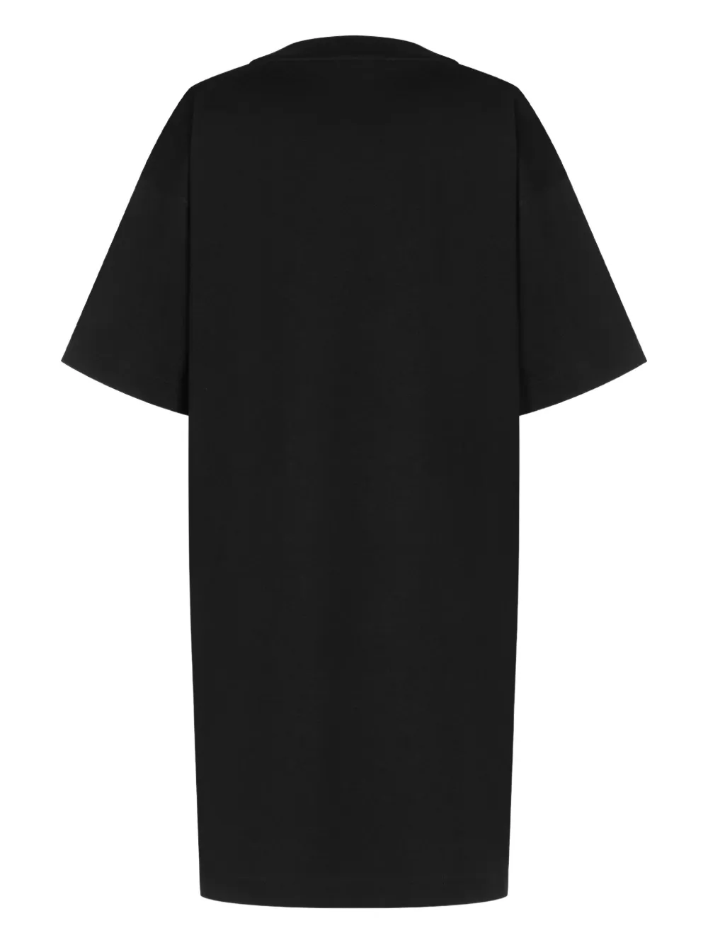 Moschino T-shirtjurk met ganzenprint - Zwart