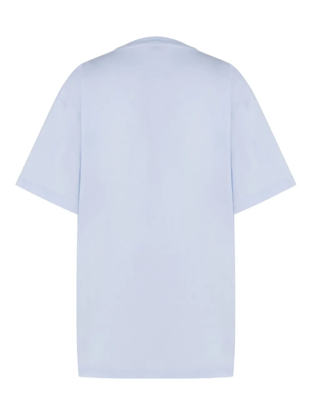 Moschino Katoenen T-shirt met ganzenprint Blauw