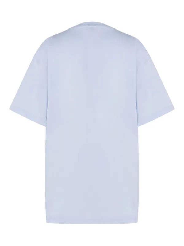 Moschino goose-print Cotton T-shirt | Blue | FARFETCH