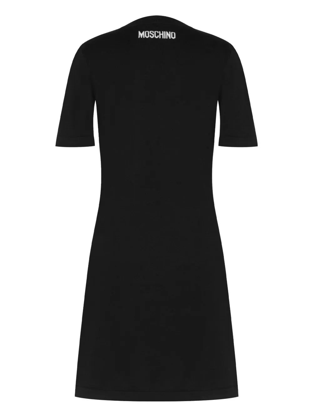 Moschino Jurk met korte mouwen en print - Zwart