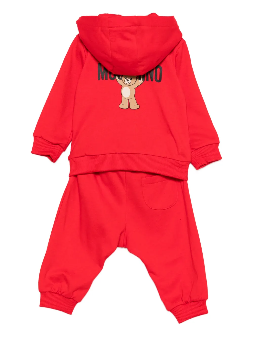 Moschino Kids Trainingspak met teddybeerpatroon Rood