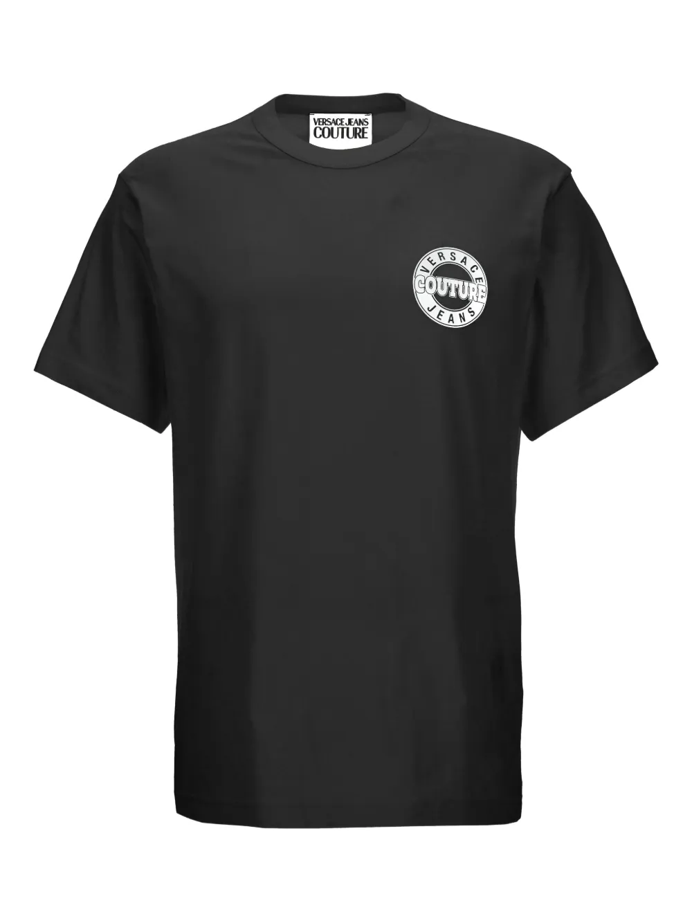 Versace Jeans Couture T-Shirt mit Logo-Print - Schwarz