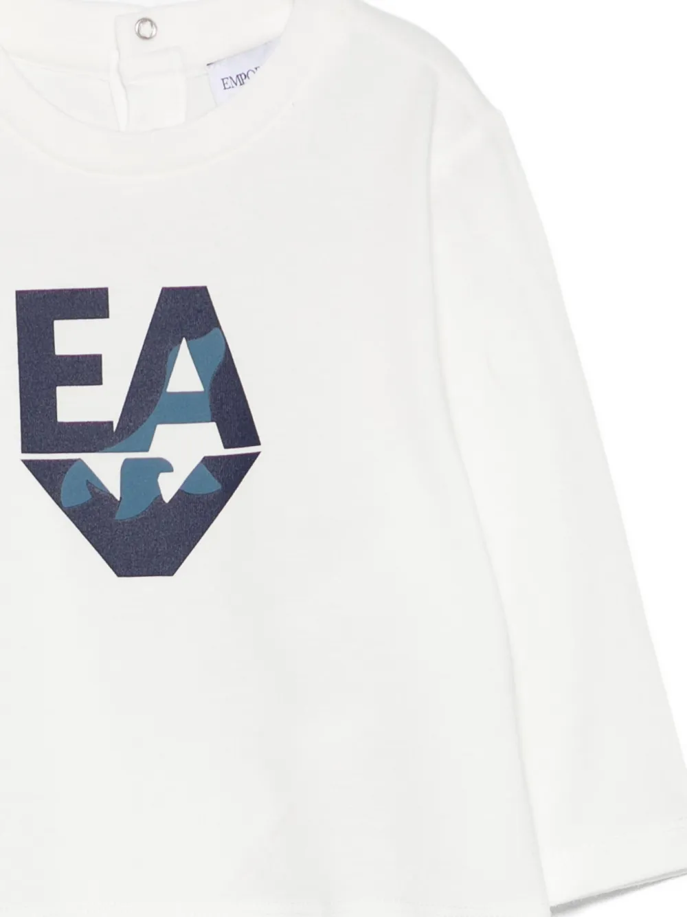 Emporio Armani Kids logo-print long-sleeve t-shirt Wit