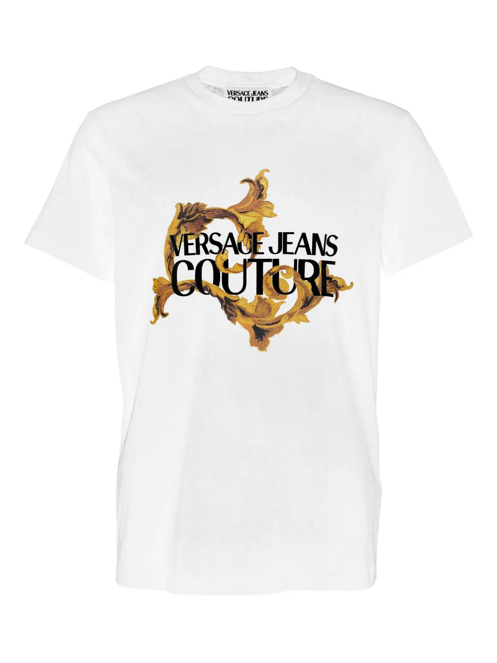 Versace Jeans Couture T-shirt con stampa barocca - Bianco