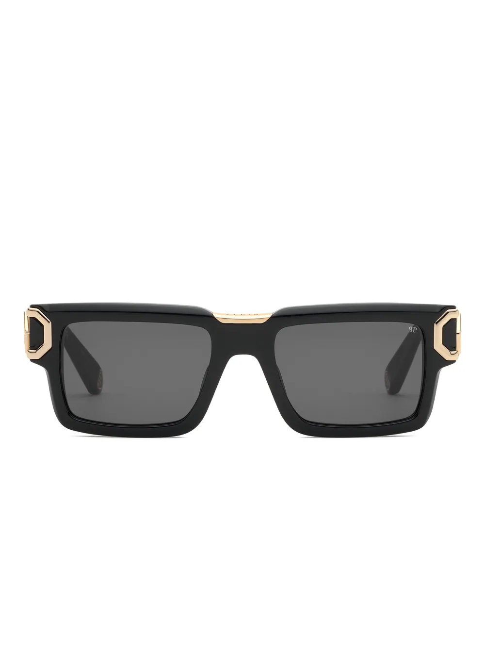 Philipp Plein Eyewear Occhiali da sole rettangolari - Nero