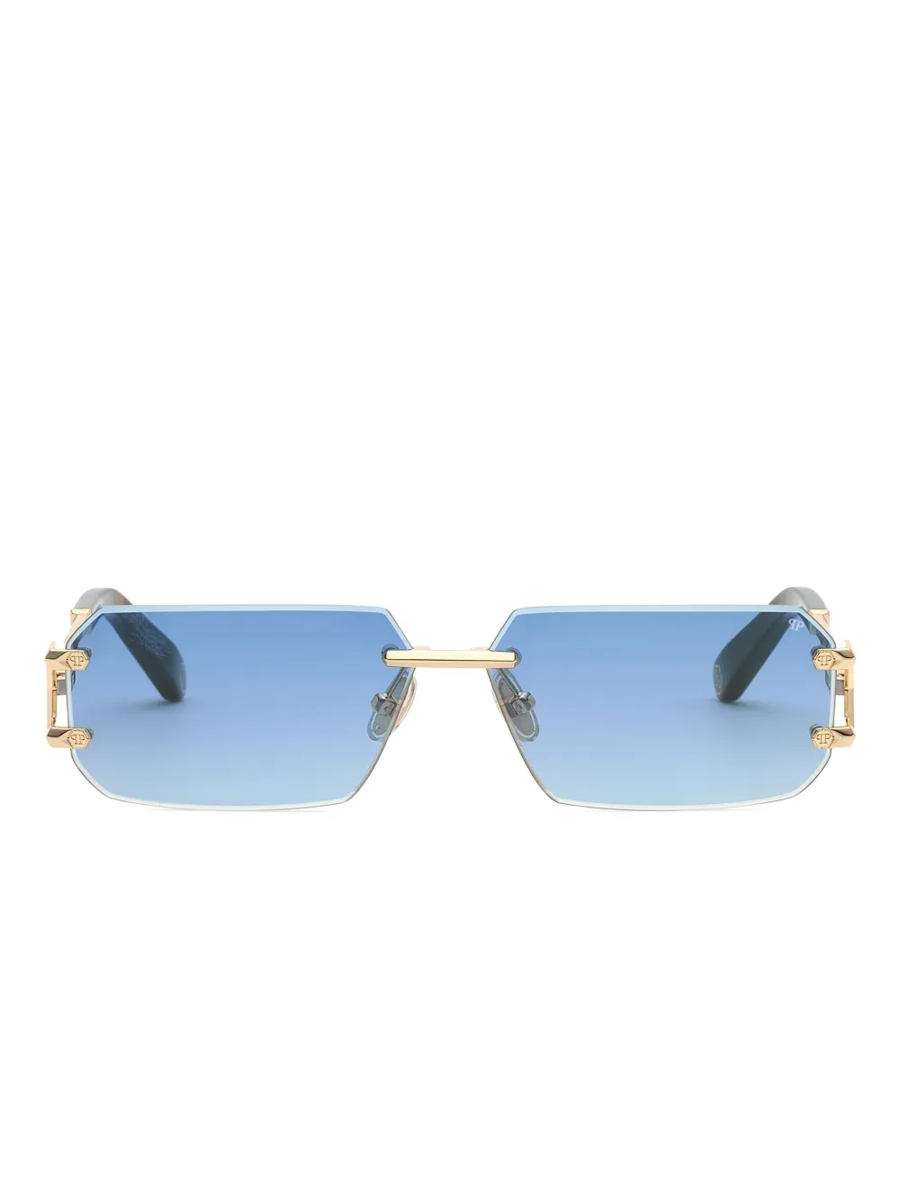 Philipp Plein Eyewear Occhiali da sole rettangolari - Oro