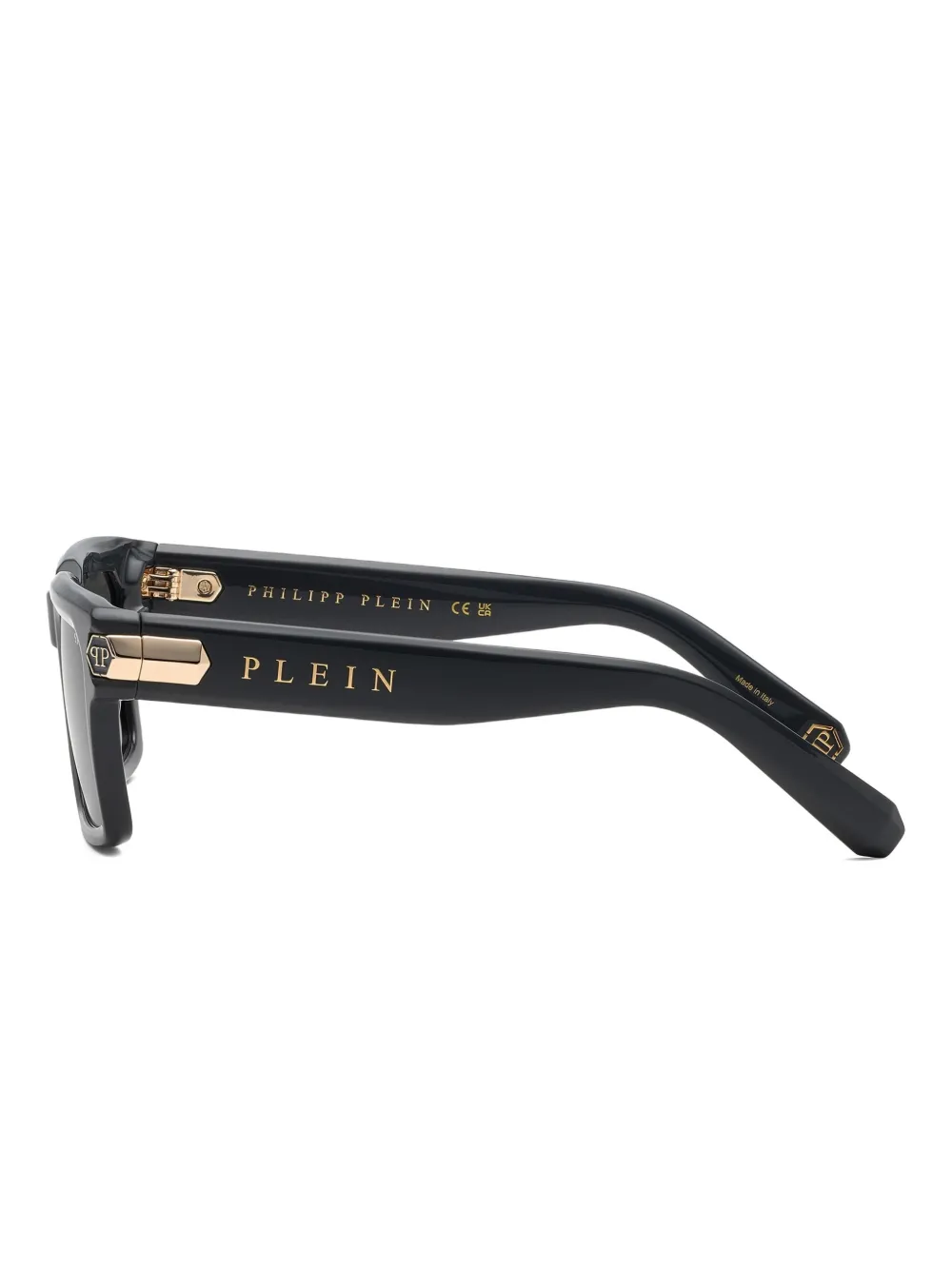 Philipp Plein Eyewear Zonnebril met vierkant montuur Zwart