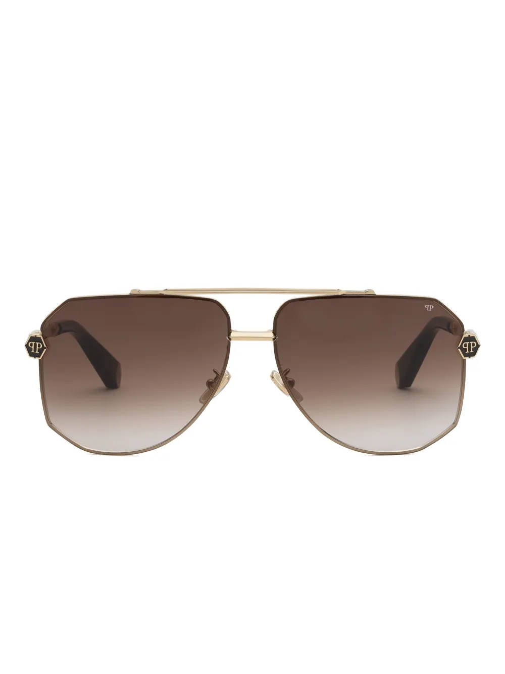 Philipp Plein Eyewear Occhiali da sole geometrici - Oro