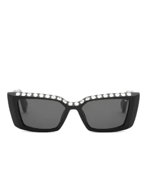 Swarovski Eyewear crystal-embellished Rectangle Sunglasses  display picture 1