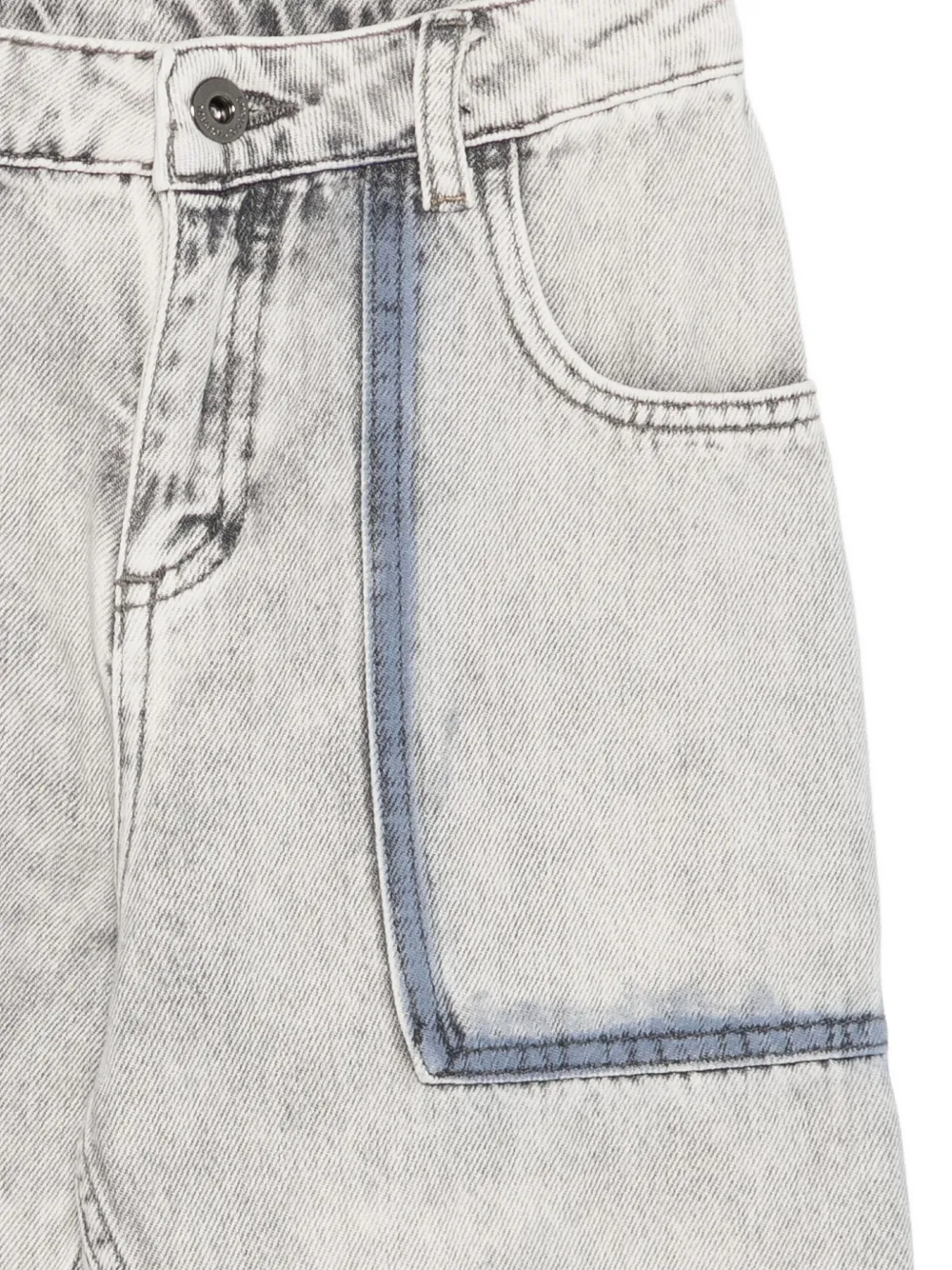 Emporio Armani Kids side-striped jeans Grijs