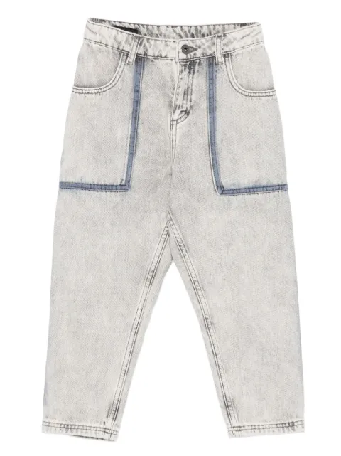 Emporio Armani Kids side-striped jeans
