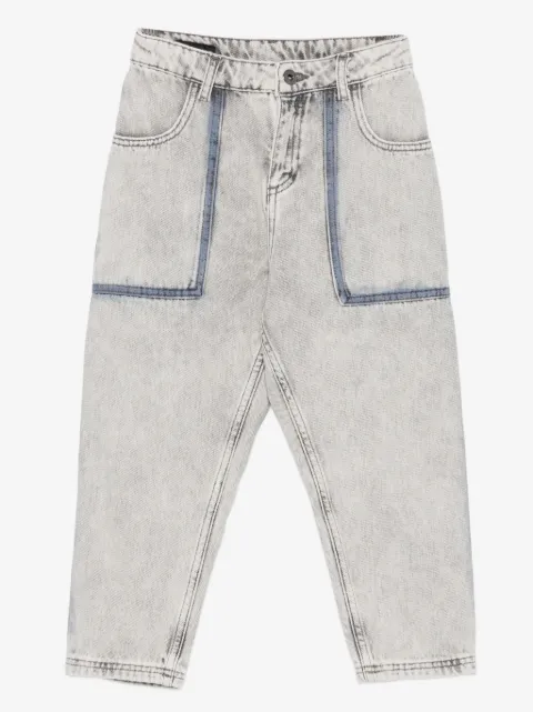Emporio Armani Kids side-striped jeans