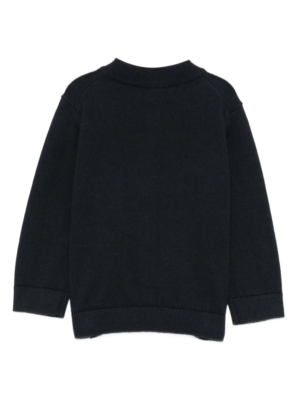 Emporio Armani Kids logo-plaque zip-up cardigan | Cardigans | Image 2