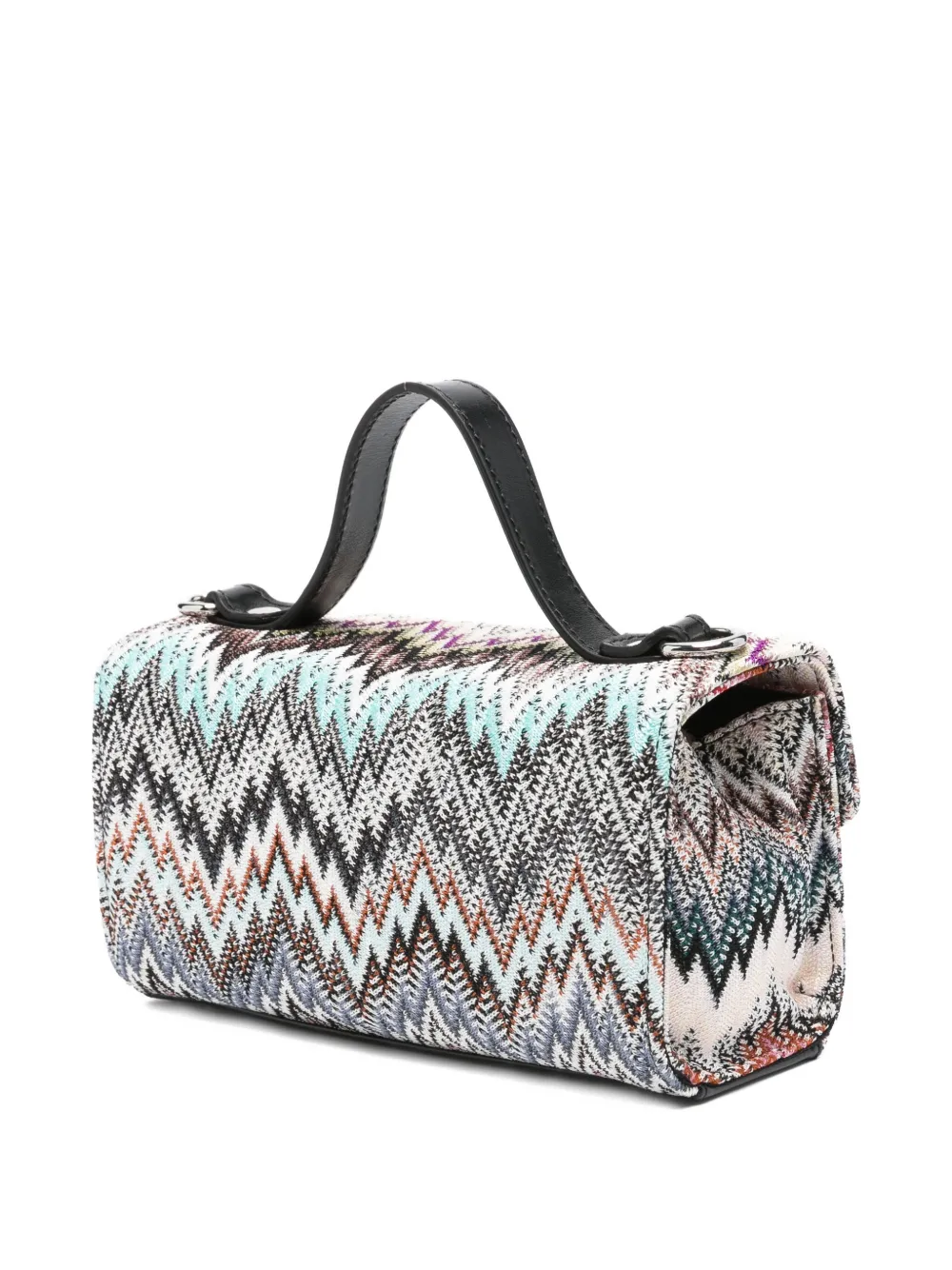 Missoni Kids zigzag-pattern tote bag Zwart