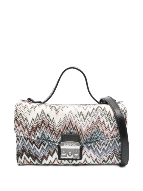 Missoni Kids zigzag-pattern tote bag