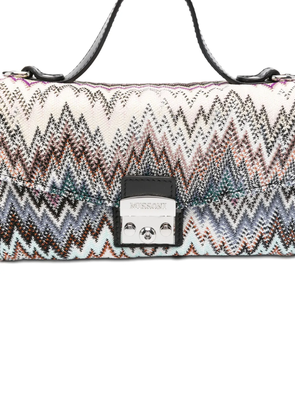 Missoni Kids zigzag-pattern tote bag Zwart