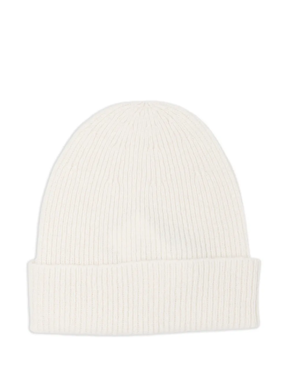 Kangra ribbed cashmere beanie - Wit