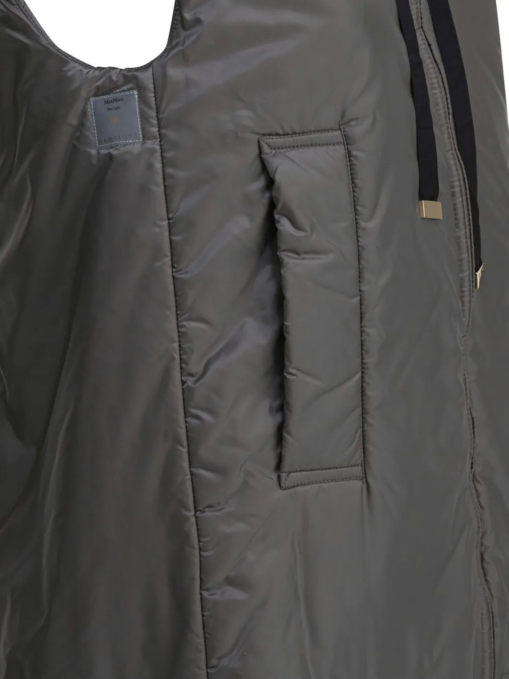 Max Mara hooded padded vest Zwart