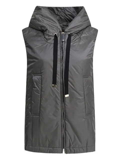 Max Mara chaleco capitonado con capucha