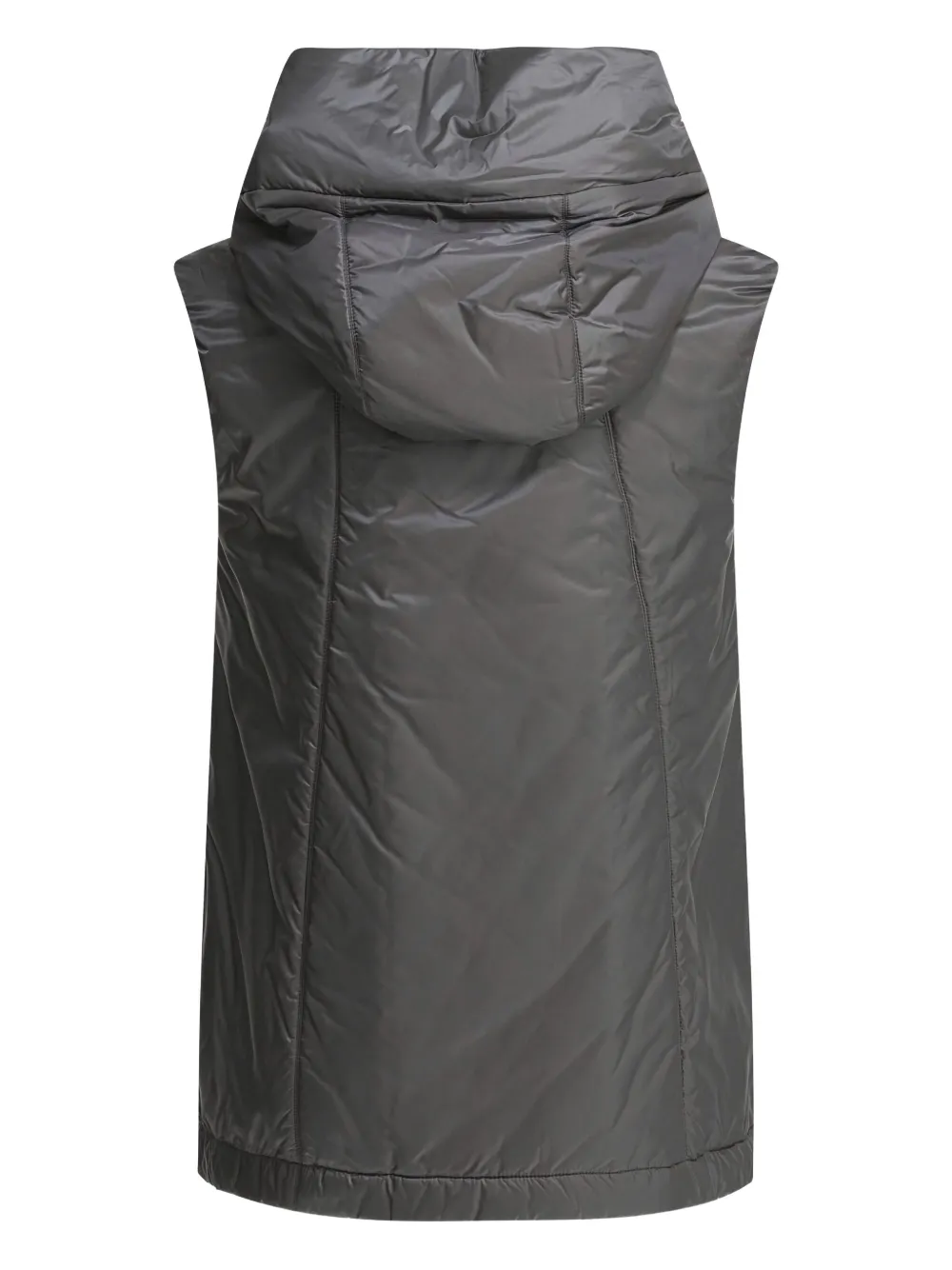 Max Mara hooded padded vest Zwart