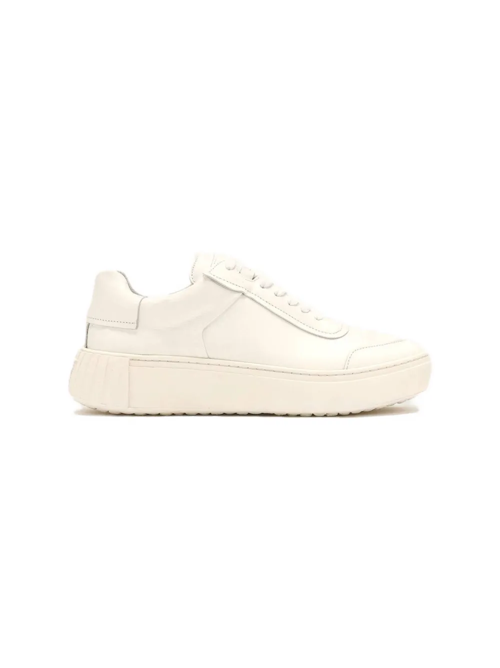 Primury Frank Leather Platform Sneakers In White