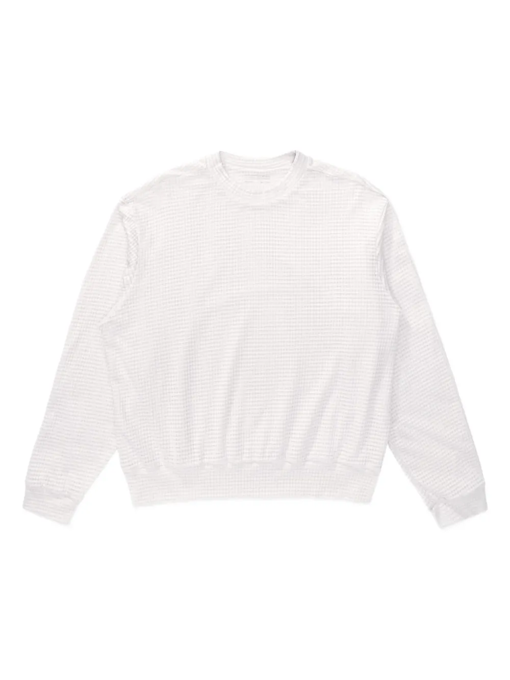 Gauze crew-neck sweatshirt