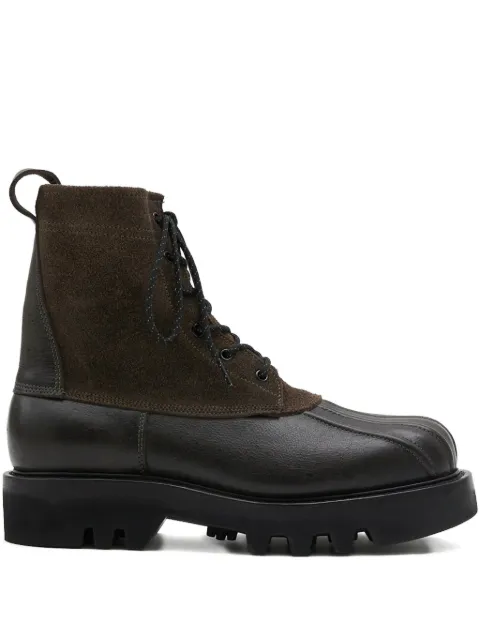 Paracia B-Type 02 lace-up leather suede boots