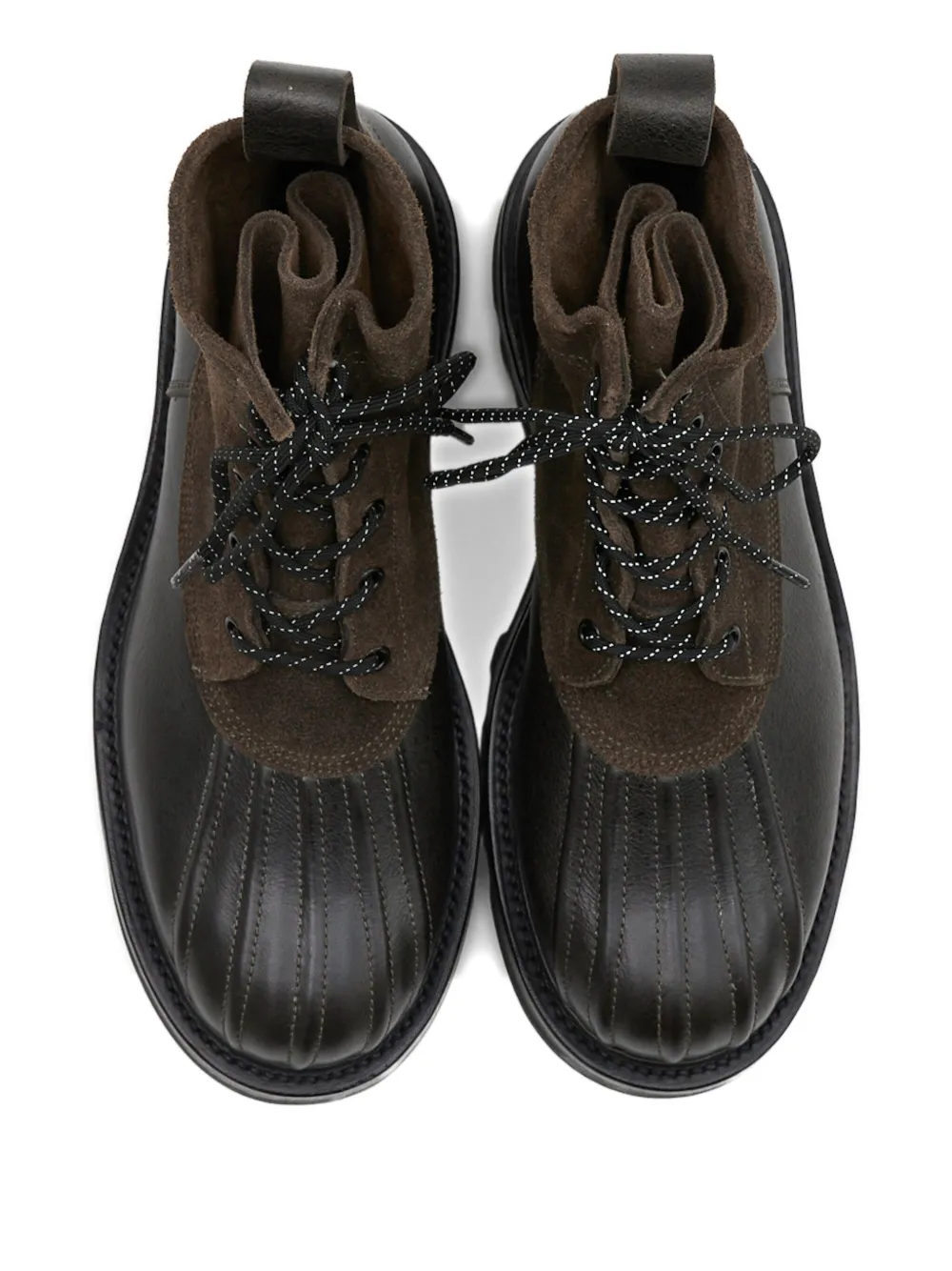 Paracia B-Type 02 lace-up leather suede boots Brown