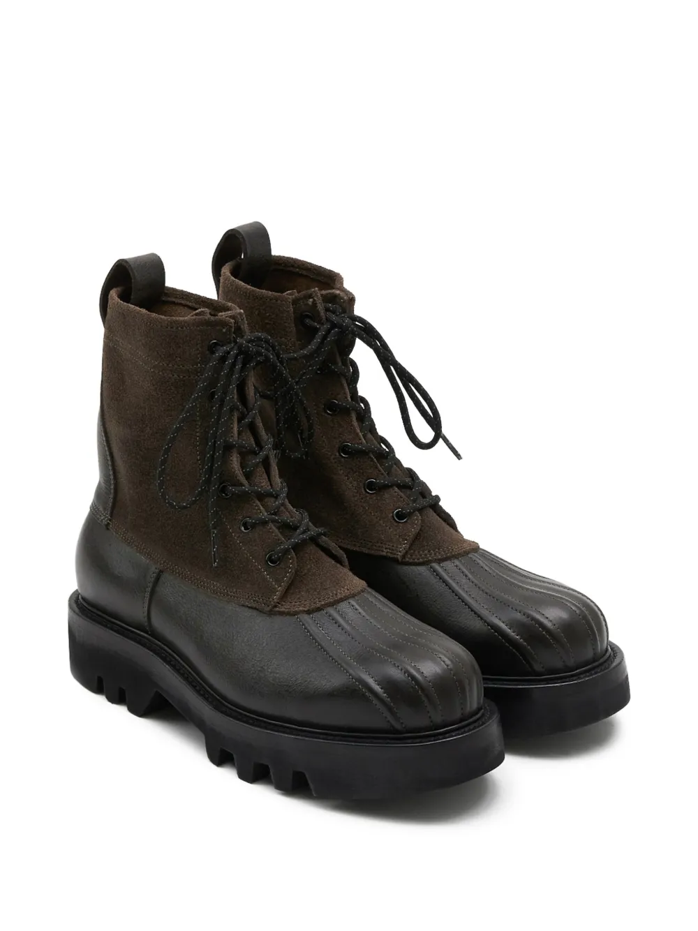 Paracia B-Type 02 lace-up leather suede boots | Biker Boots | Image 2