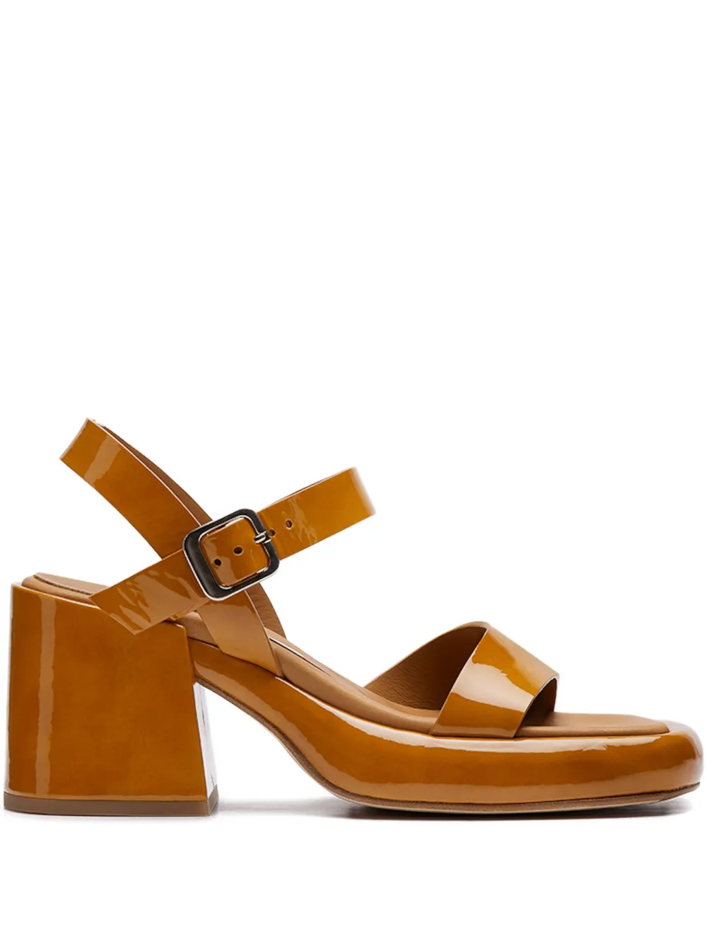 Miista sling back heeled sandals Brown