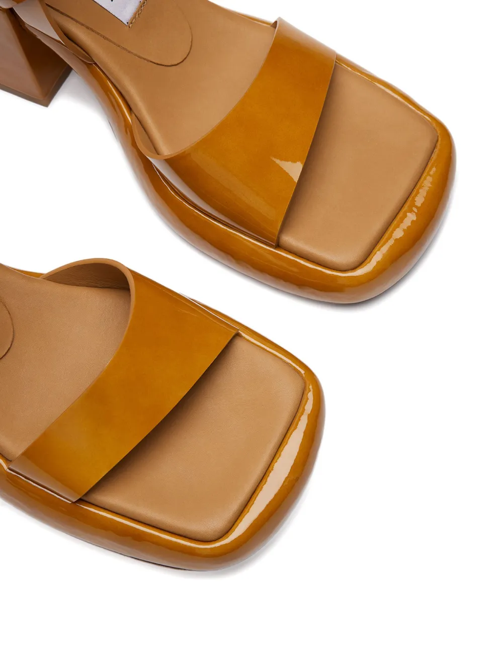 Miista sling back heeled sandals Brown