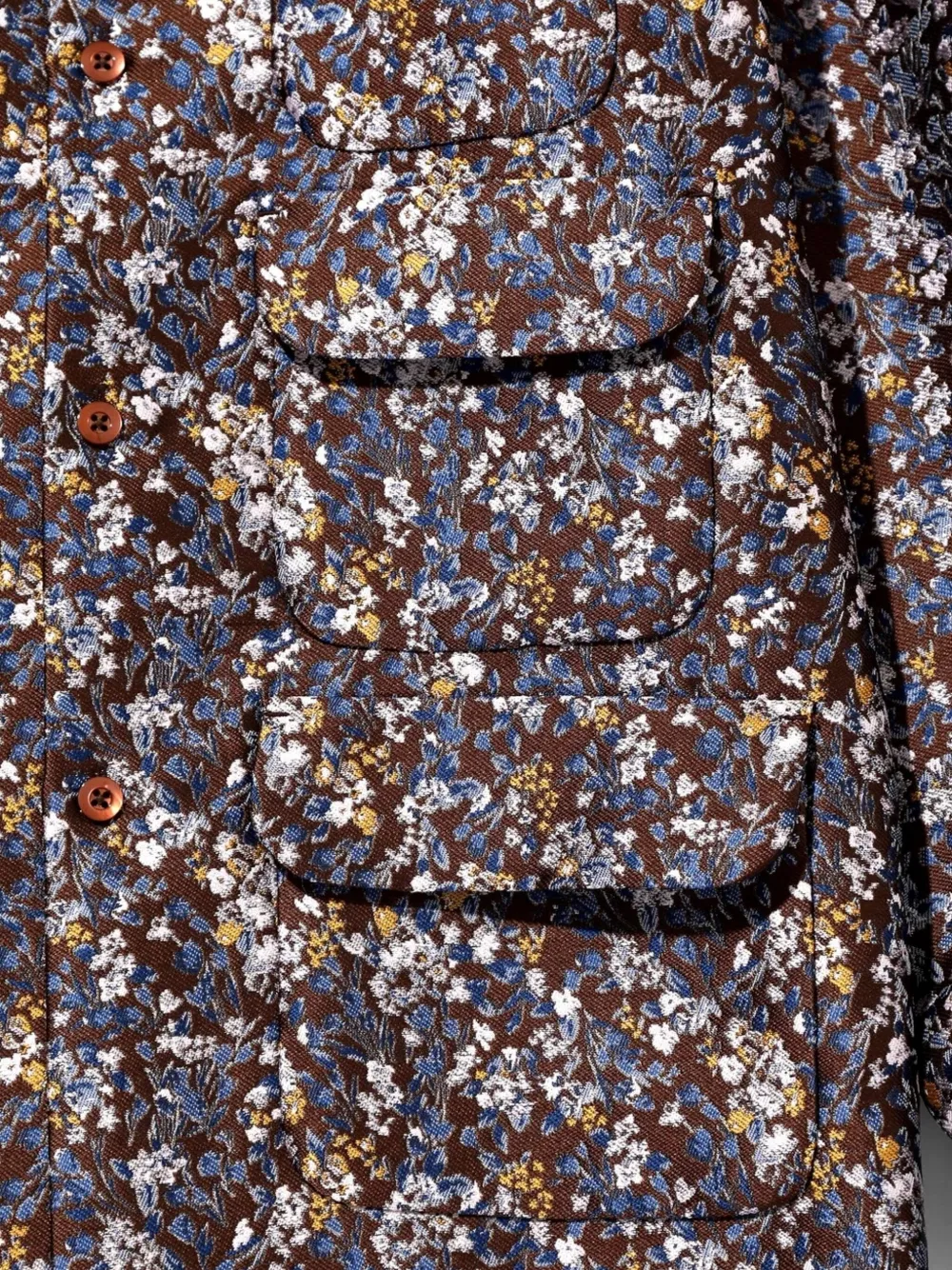 SOUTH2 WEST8 six-pocket floral shirt Bruin