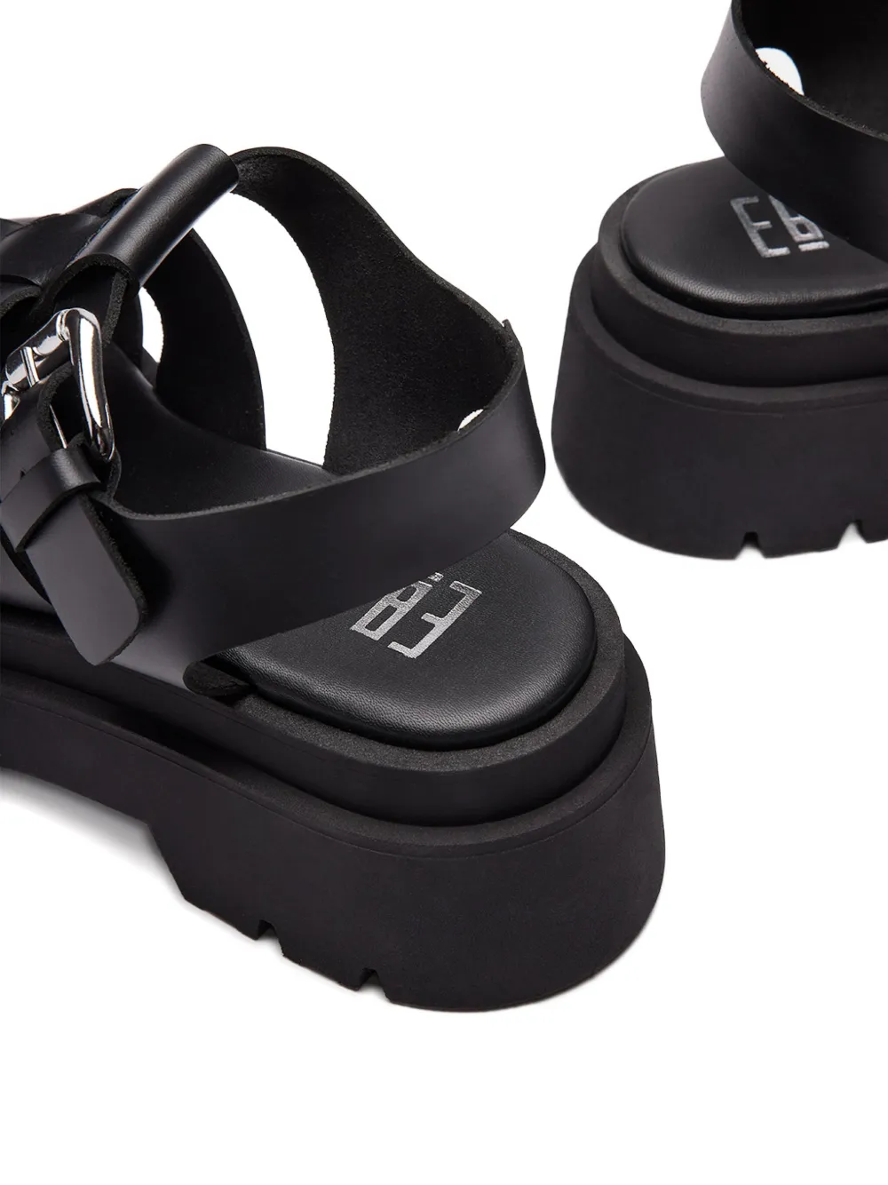 Miista Kornelia buckle sandals Black