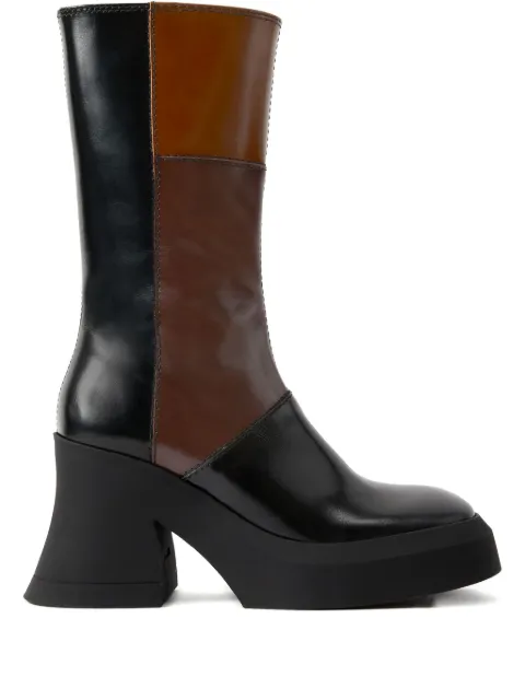 Miista 70mm Belinda leather panelled boots