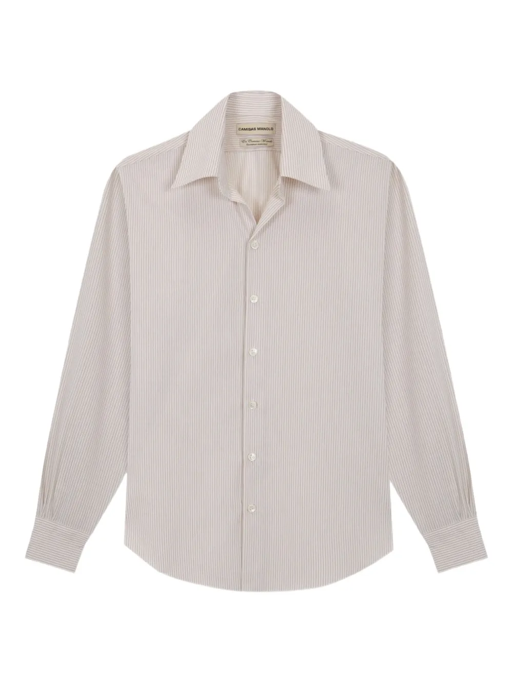Camisas Manolo striped cotton shirt - ニュートラル Camisas Manolo striped cotton shirt - ニュートラル