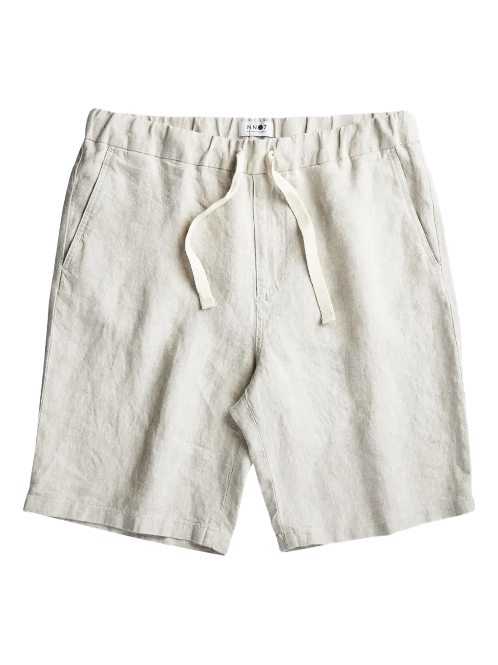 NN07 elasticated drawstring linen shorts Wit