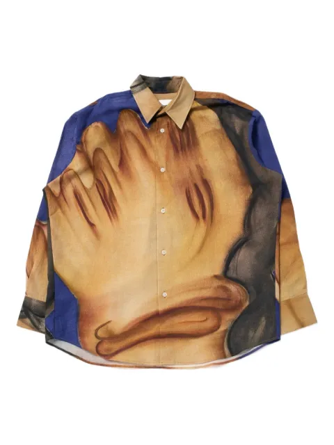 CARNE BOLLENTE I'm Cumming painting-print shirt