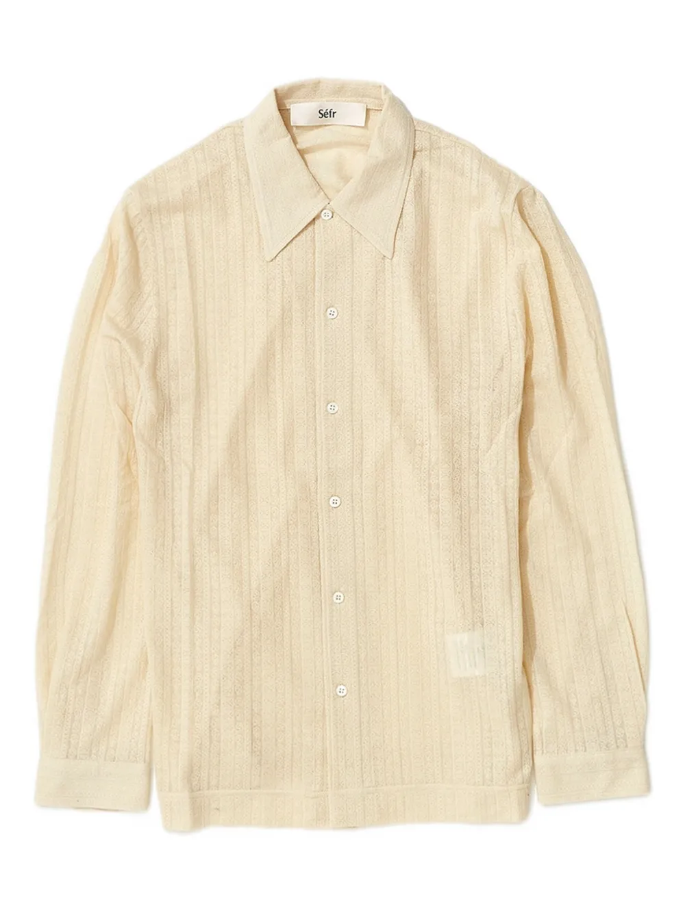Séfr Ripley buttoned-up long-sleeve shirt | Neutrals | Image 1