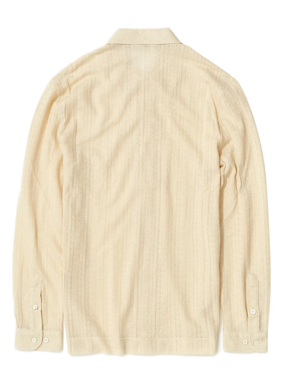 Séfr Ripley overhemd met knopen en lange mouwen - Beige