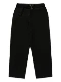 Lady White Co. belted cotton trousers - Black