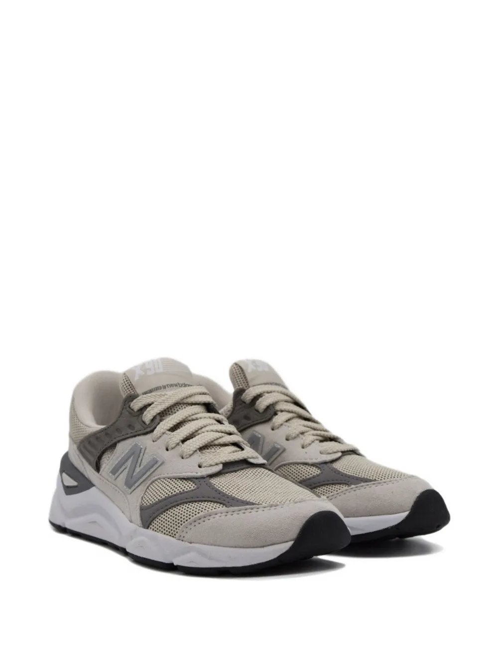 New Balance X90 panelled lace-up sneakers Grey