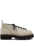Paracia D-Type 01 lace-up textured leather shoes - Champagne Rough Mohawk