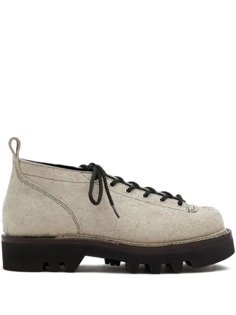 Paracia D-Type 01 lace-up textured leather shoes