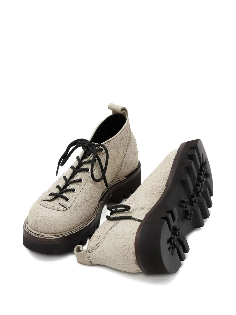 Paracia D-Type 01 lace-up textured leather shoes | Low-Tops | Image 2