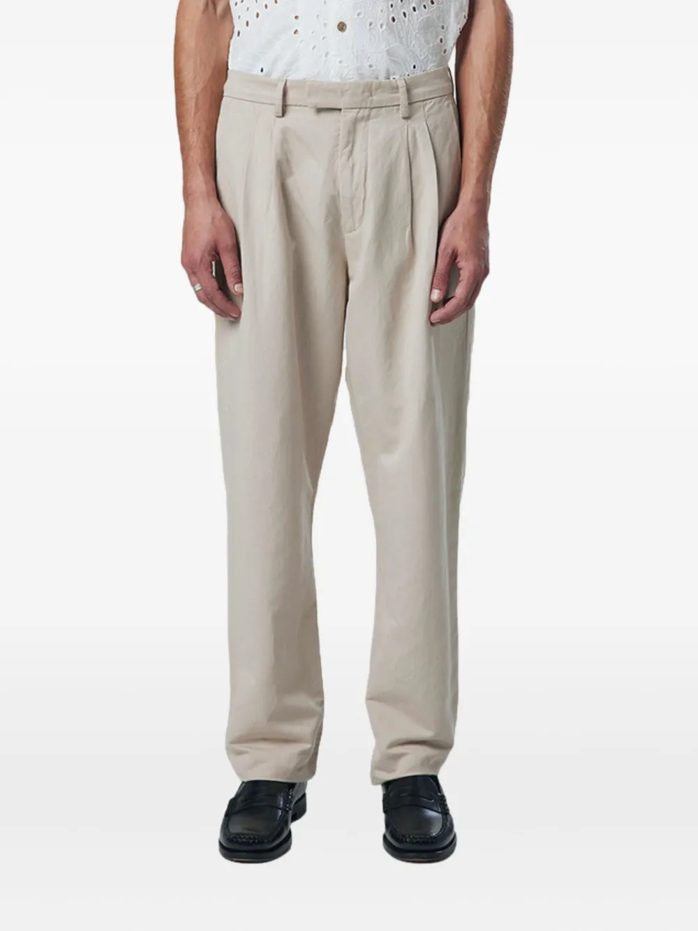 NN07 pleated-front trousers Beige