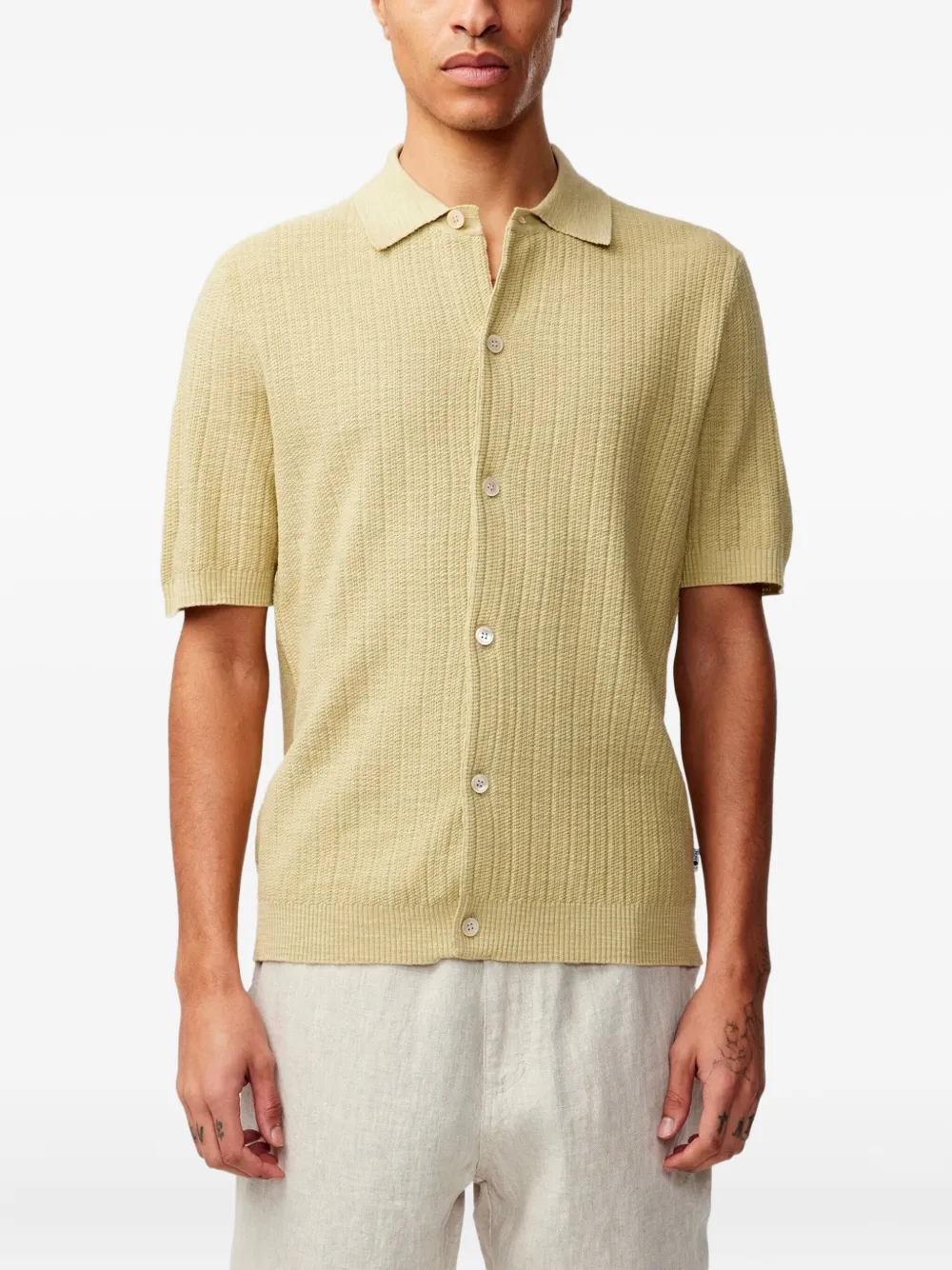 NN07 knitted shirt Geel