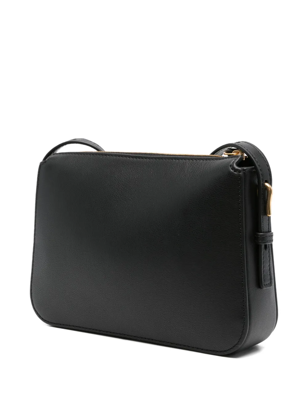 Mulberry Clovelly leather zip-top cross body bag Zwart